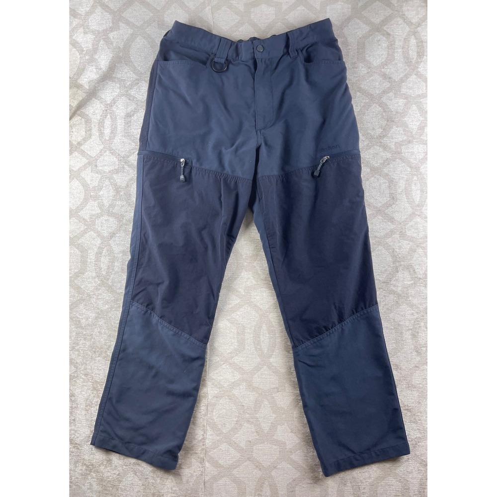 Rohan Upland Trekkers Mens 34 S Black Gray Technical Hiking Cargo Pants